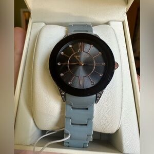 Anne Klein Women’s Grey Jeweled Watch. Never Worn. Tags still on.
